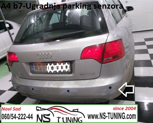 audi a4 b7 2005 2006 2007 karavan ugradnja parking senzora novi sad ns tuning